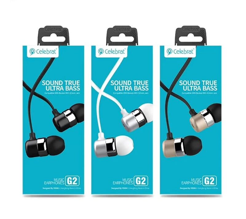 هندزفری سیمی فلت CELEBRAT G2