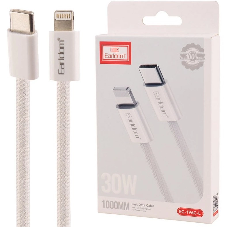 کابل شارژ Earldom EC-196C-L با پورت Type-C