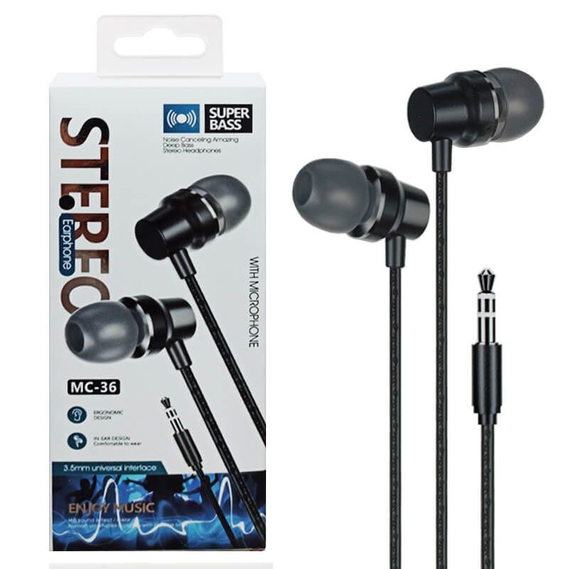 هندزفری سیمی SUPER BASS MC-36