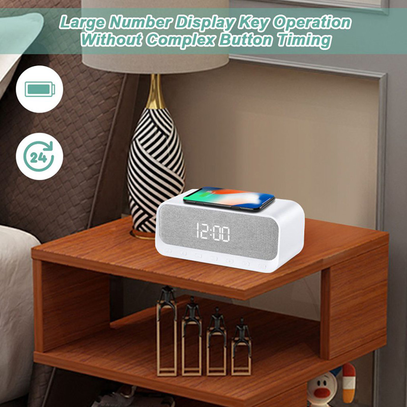 اسپیکر بلوتوثی و شارژر وایرلس DINLINE مدل DW-300