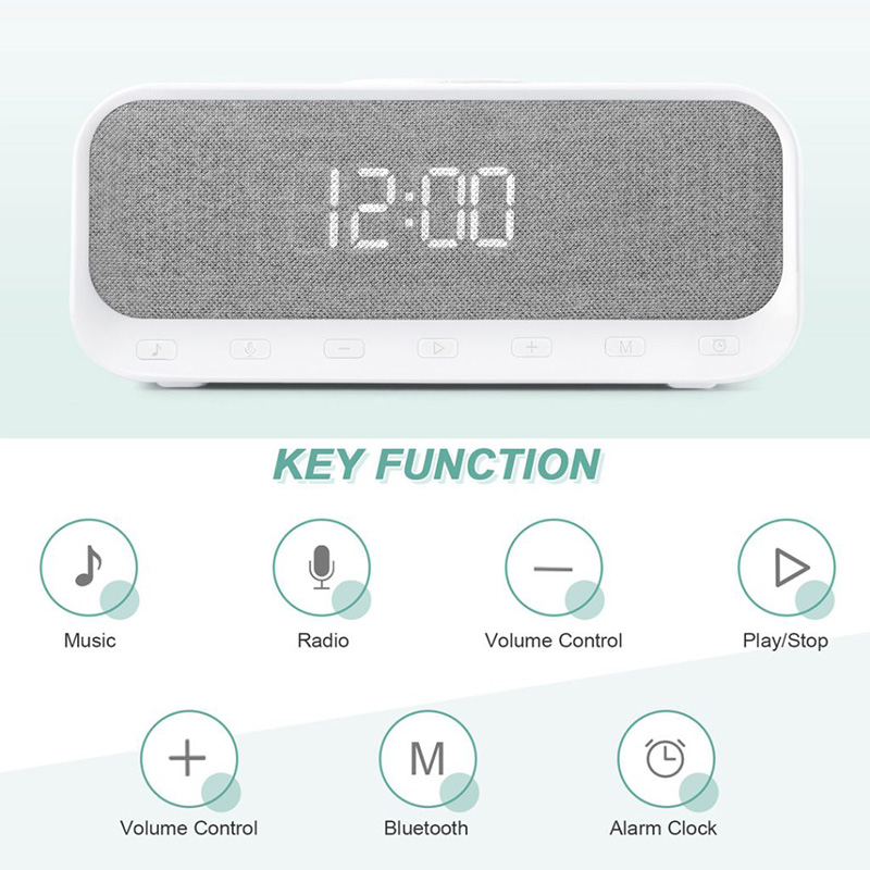 اسپیکر بلوتوثی و شارژر وایرلس DINLINE مدل DW-300