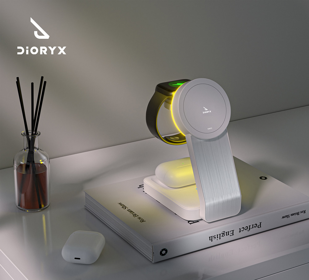 شارژر وایرلس تاشو 3 کاره دیوریکس مدل DX-W200