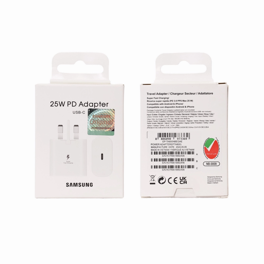 آداپتور برد مشکی SAMSUNG 25W SOLUM