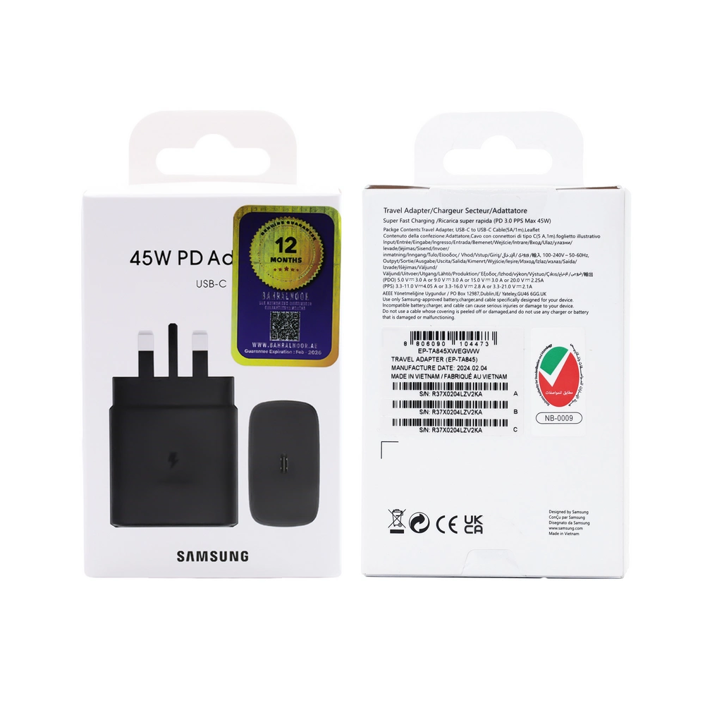 آداپتور SAMSUNG 45W 3PIN ORIGINAL CHINA