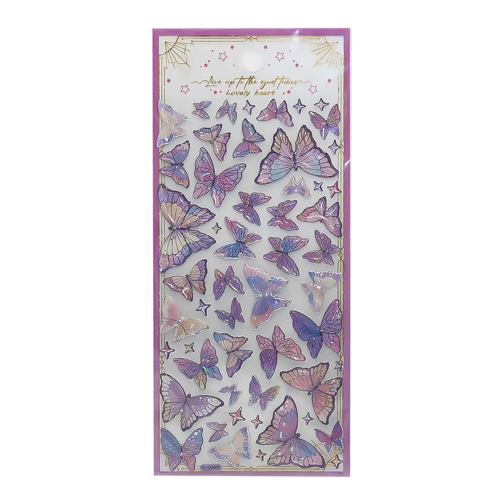 برچسب فانتزی طرح پروانه