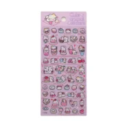 برچسب فانتزی طرح گربه صورتی