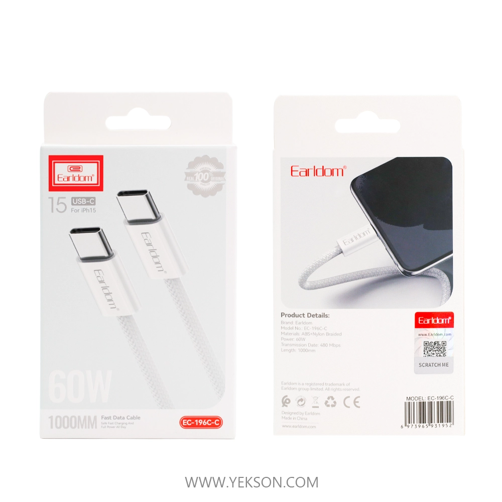 کابل شارژ Earldom EC-196C-C