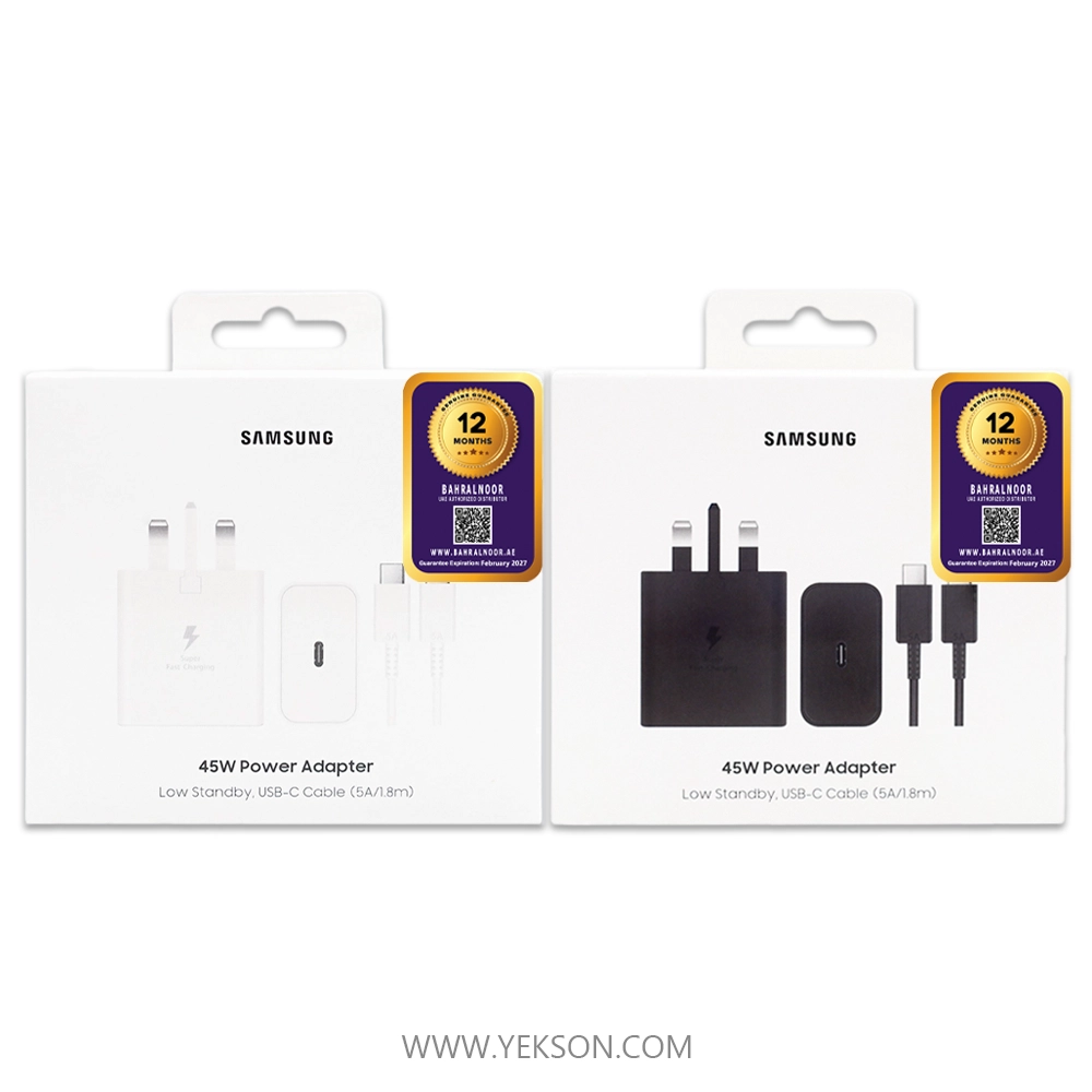 آداپتور 45وات90درصد اورجینال سامسونگ با کابلNFC(LOW STANDBY) آداپتور 45وات90درصد اورجینال سامسونگ با کابلNFC(LOW STANDBY)