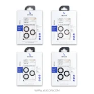 محافظ لنز هشت ضلعی شابلون دار ORYXUS مدل آیفون 16PROMAX