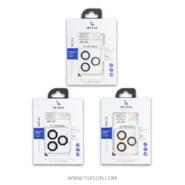 محافظ لنز هشت ضلعی شابلون دار ORYXUS مدل آیفون 12PROMAX