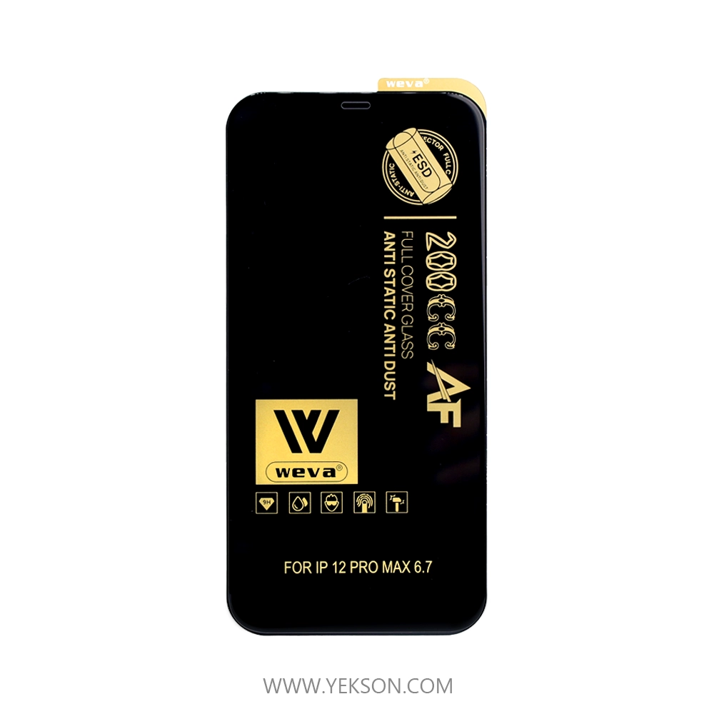 گلس WEVA AF مدل آیفون 12PRO MAX گلس WEVA AF مدل آیفون 12PRO MAX