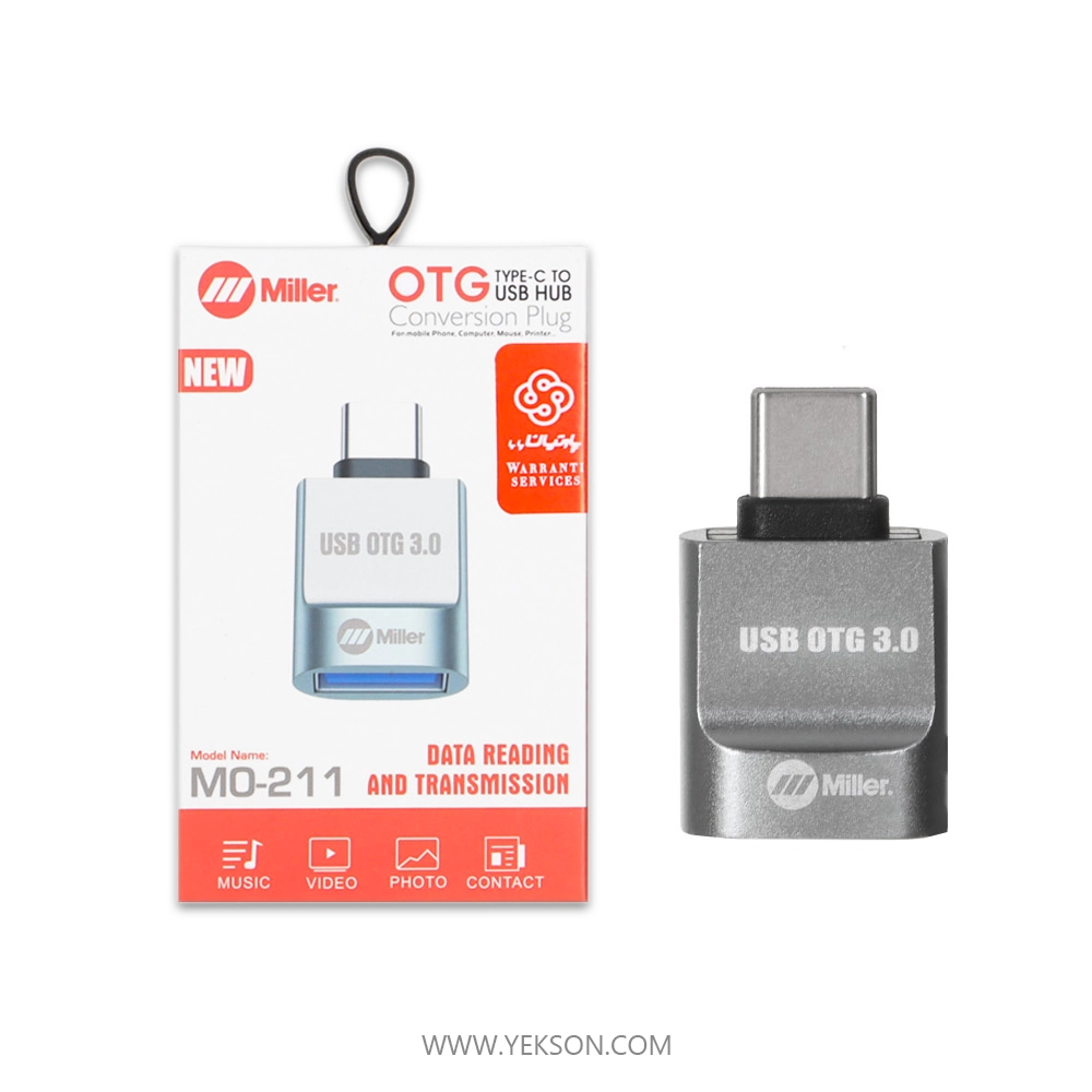 تبدیل Miller Type-C To USB3.0 - مدل MO-211 تبدیل Miller Type-C To USB3.0 - مدل MO-211