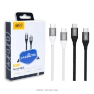 کابل تبدیل USB-C کیو سی وای مدل DC21 طول 1.2 متر