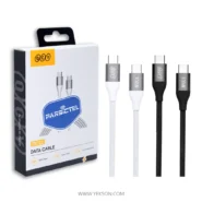 کابل تبدیل USB-C کیو سی وای مدل DC22 طول 1.2 متر