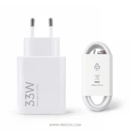 شارژردیواری ۳۳وات شیائومی :مدل MYD-16-EF. دوپین سرجعبه +کابل اورجینال