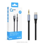 کابل تبدیل Type-C به AUX اکسیژن AUX-06 طول 1 متر